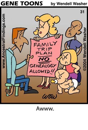 vacaciones en familia y genealogía