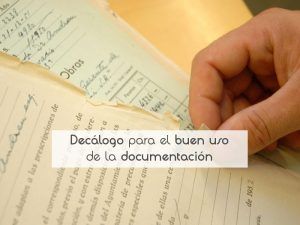Decálogo para el buen uso de la documentación