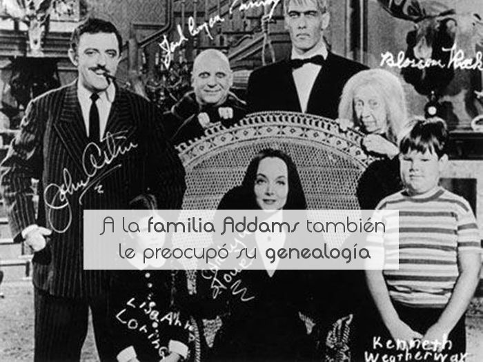 A la familia Addams también le preocupó su genealogía