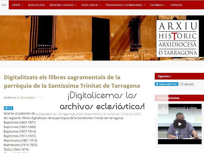 ¡Digitalicemos los archivos eclesiásticos!