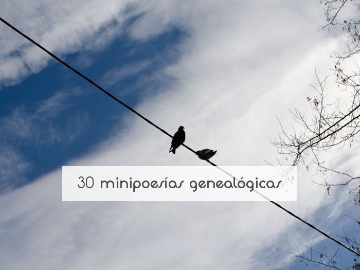 30 minipoesías genealógicas