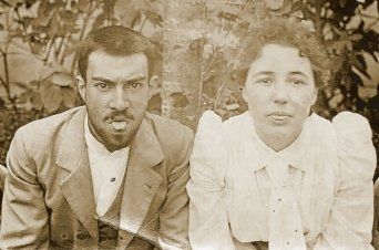 Fotografía de la pareja Jaume Baladia i Soler y Teresa Mestre