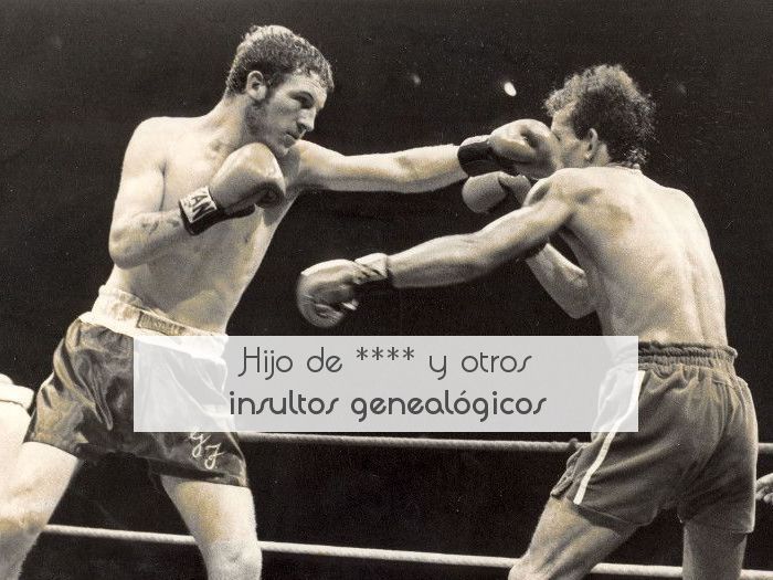 Hijo de **** y otros insultos genealógicos