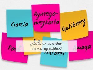 ¿Cuál es el orden de tus apellidos?