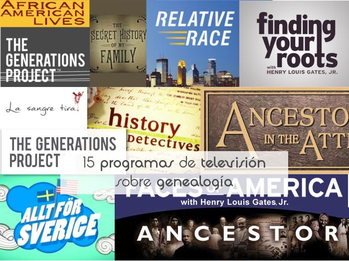 15 programas de televisión sobre genealogía