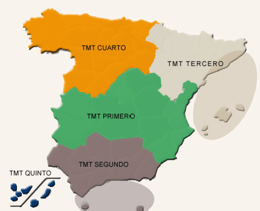 mapa de los tribunales territoriales militares juicios sumarísimos