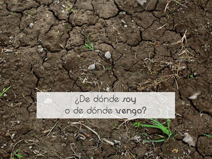 ¿De dónde soy o de dónde vengo?