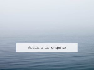 Vuelta a los orígenes